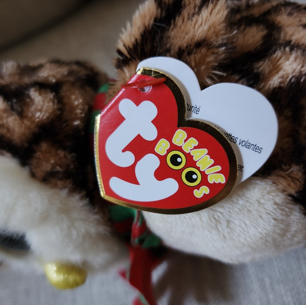2 Beanie Boos!  Wise the Owl & Tabotha the Kitty - Picture 3 of 6